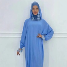 Muslim Women Abaya Kaftan Long Maxi Dress Islamic Prayer Burka Niqab Dresses New