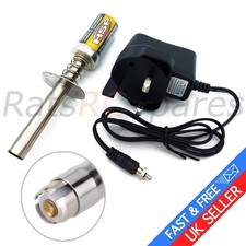 HSP Nitro Glow Plug Starter Igniter 3600mAh Nitro Engine & Charger - UK Seller