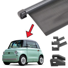 Kit Tenda Parasole Scorrevole Per Fiat topolino AMI Tenda Inclusa -Nera Raggi UV
