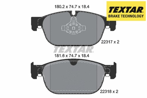 Front brake pad - set,