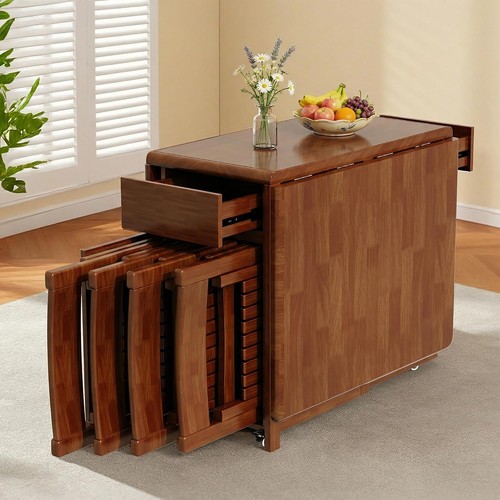 Drop leaf table and chairs - leaf,