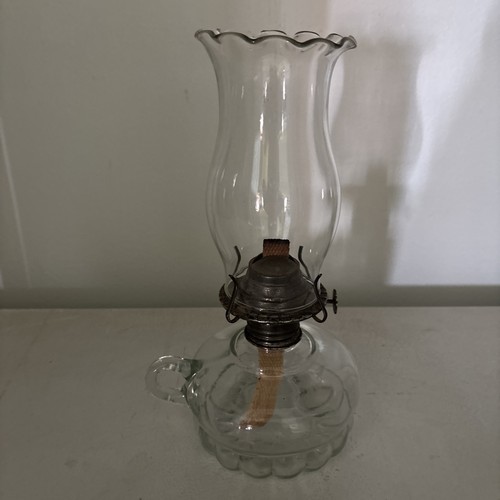 Vintage clear glass finger - vintage, oil