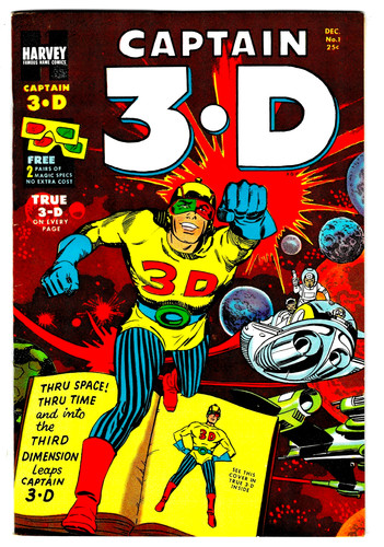 Captain vf golden age - 3-d, vf-