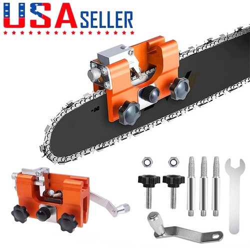 Chainsaw chain sharpening - chain, jig