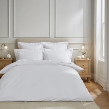 Dorma Crisp & Fresh 400 Thread Egyptian Cotton Percale Duvet Cover  - King Size