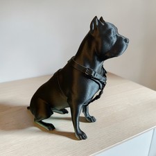 Stunning Xl Bully Dog Statue