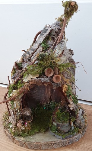 Handmade woodland fairy - woodland, house