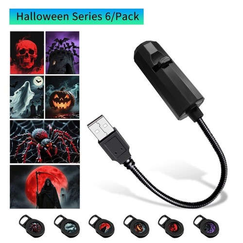 Led halloween moon - lamp, usb