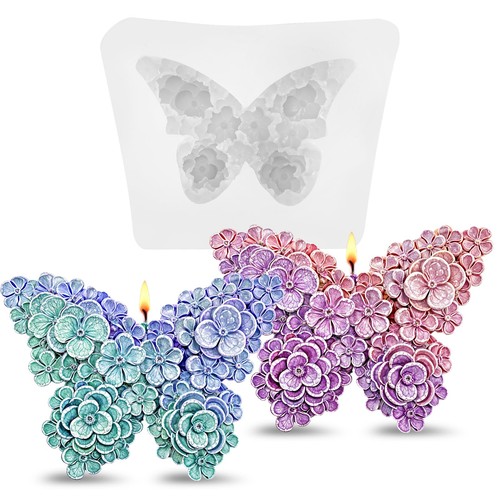 2pcs butterfly flower - 3d,