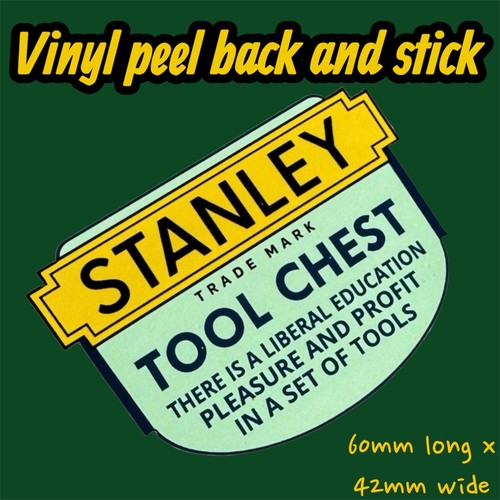Stanley tool chest sticker - stanley,
