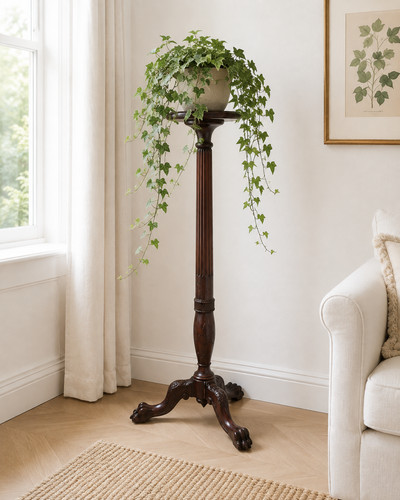 Antique mahogany torchere - antique,