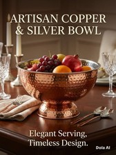 1x Hammered Stainless Steel