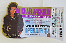 RARE Michael Jackson Bad Tour Ticket Stub. Open Air. Werchter. 23 August 1988