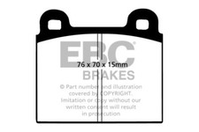 EBC Bluestuff Front Brake Pads for Mercedes R107 350SLC (71 > 72)