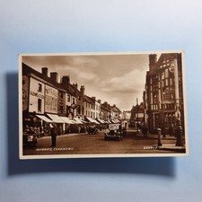 Coventry Postcard 1933 Real Photo W.Mids Burges Shopfronts Old Cars