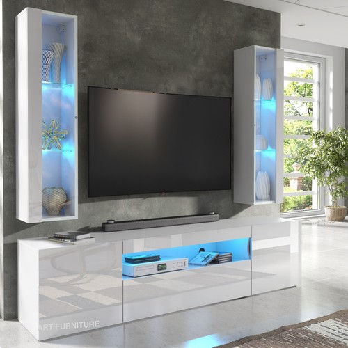 Unit high gloss white - tv,