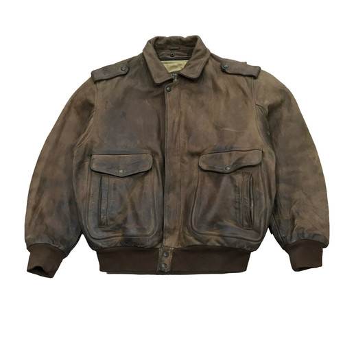 Redskins leather flight jacket - leather,