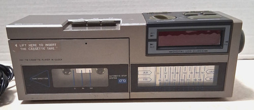 Clock radio vintage sears - clock,