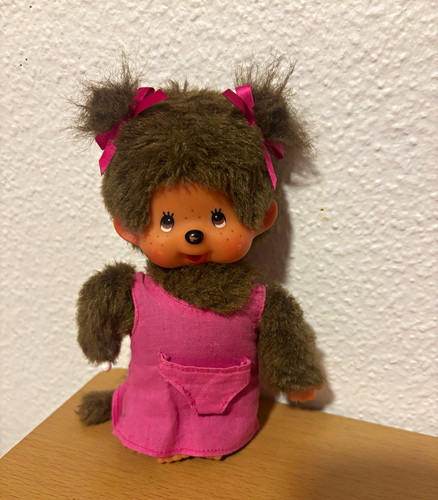 Monchhichi plush brown with - monchhichi,
