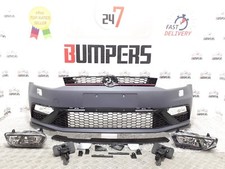 VOLKSWAGEN POLO GTI MK7 6C 2009-2017 FRONT BUMPER COMPLETE GRILL + TRIMS FOGS