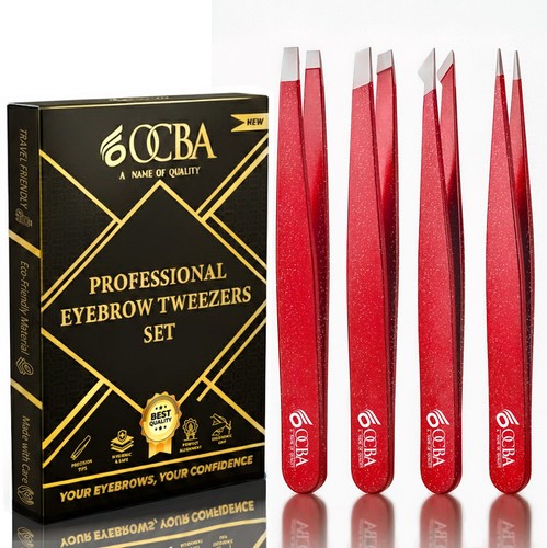 Ocba eyebrow tweezers set - ocba,