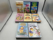 8x Winnie The Pooh VHS Video