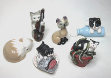Job Lot of CAT FIGURINES -