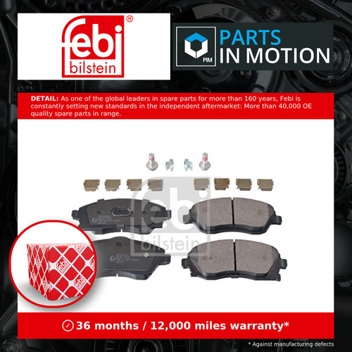 Brake pads set fits vauxhall - pads,