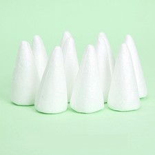 Pack of 15 Pcs 7/10cm Cone Shaped Polystyrene Styrofoam Foam Crafts DIY