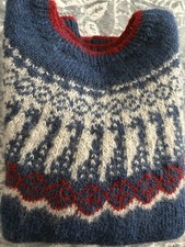 Hand Knitted New Icelandic Wool Men’s Sweater 100% Wool