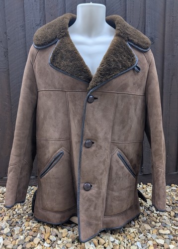 Vintage mens sheepskin coat - vintage,
