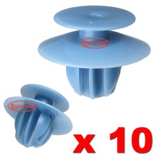 WHEEL ARCH TRIM CLIPS FOR MITSUBISHI L200 EXTERIOR PLASTIC OVER FENDER BLUE X 10