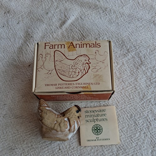 Vintage tremar pottery chicken - vintage,