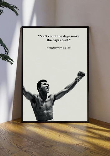 Muhammad ali quote wall - quote, art