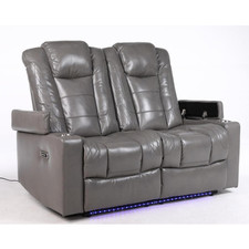 Orlando Electric Recliner 2 Seater Sofa Set /USB, LED ,Cup Holders/SALE