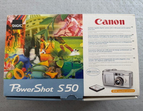 Canon powershot s50 0mp - canon, 5.0mp