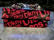 DKNY black Aleather graffiti print flap crossbody bag. Used, Good Condition.