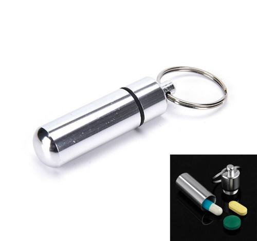 Waterproof metal pill box case - pill,