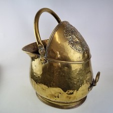 Antique Brass Coal Scuttle