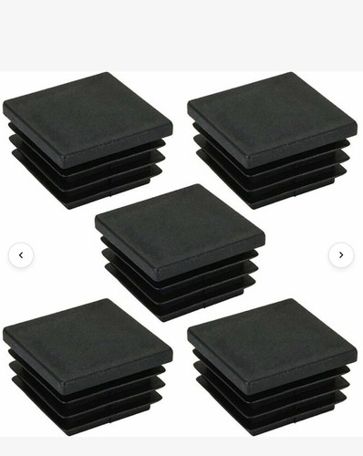 Square plastic end - caps, tube