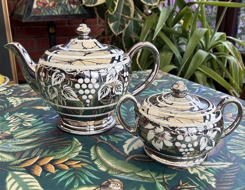 Vintage sadler silver teapot - sadler,