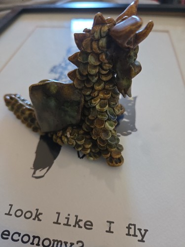 Vintage yare pottery dragon - vintage,