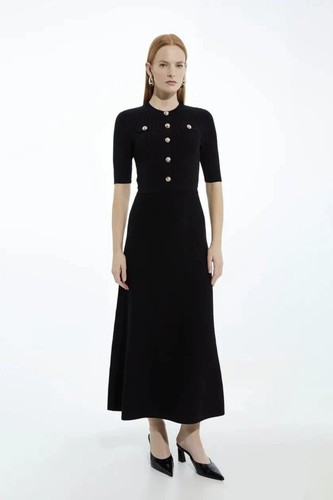 Karen millen rib knit military - millen,
