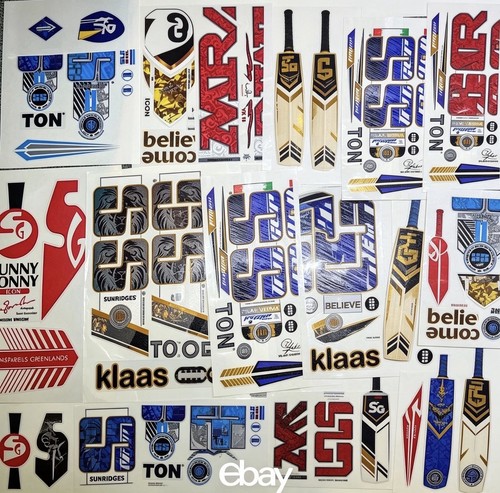 Cricket bat stickers - cricket, 3d