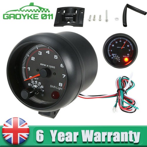 Red led car tachometer - led,
