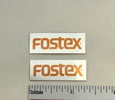 Fostex Speaker Grill Badges Custom Made Silver Aluminum Pair