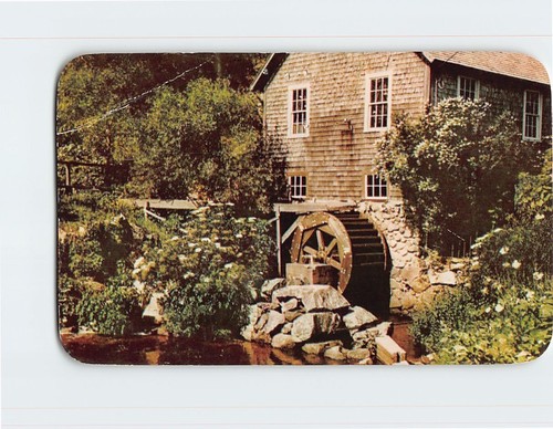 Postcard oldest water mill - water, on