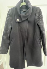 Zara navy studded coat size xs