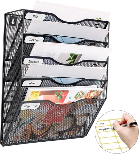 Magazine rack tiers wall - rack, 5