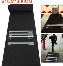 Darts Mat Board Black Professional Soft Rubber 4Throwing Distances Pub Club